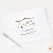 Sticker Carré Russe Baby shower nuit Sky Mobile (Enveloppe)