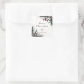 Sticker Carré Russe Winter Boughs Holiday (Sac)