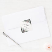 Sticker Carré Russe Winter Boughs Holiday (Enveloppe)