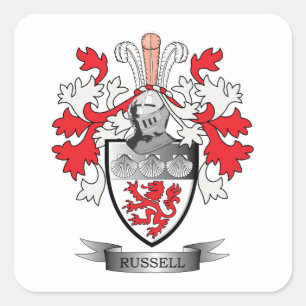 Sticker Carré Russell Coat of Arms