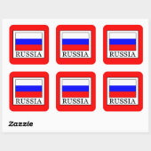 Sticker Carré Russie (Feuille)