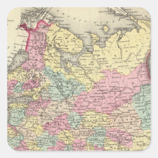 Sticker Carré Russie 6 (Devant)