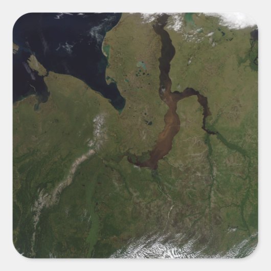 Sticker Carré Russie centrale du Nord (Devant)