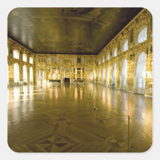 Sticker Carré Russie, Saint-Pétersbourg, Palais de Catherine (ak (Devant)