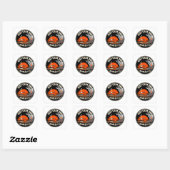 Sticker Carré Rust Ferris Crab mascotte de programmation (Feuille)