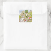 Sticker Carré Rustam tuant le démon blanc (Sac)