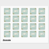 Sticker Carré Rustic Coastal Christmas (Feuille)