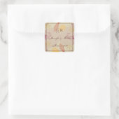Sticker Carré Rustic Fall quitte le sceau d'enveloppe Mariage (Sac)