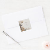 Sticker Carré Rustic Folk Art Floral Mariage (Enveloppe)