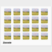 Sticker Carré Rustic summer field, Helsingia, Sweden (Feuille)