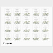 Sticker Carré Rustique Eucalyptus Greenery Duo (Feuille)