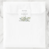 Sticker Carré Rustique Eucalyptus Greenery Duo (Sac)