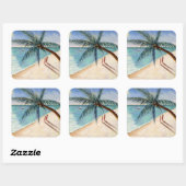 Sticker Carré Rustling Palm 2004 (Feuille)