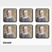 Sticker Carré Ruth Bader Ginsburg & Citation (Feuille)