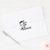 Sticker Carré Ruth Bader Ginsburg, Nous Devons Maintenant Être S (Enveloppe)
