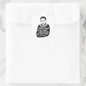 Sticker Carré Ruth Bader Ginsburg RBG (Sac)
