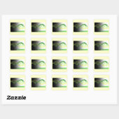 Sticker Carré Rythme de vie (Feuille)