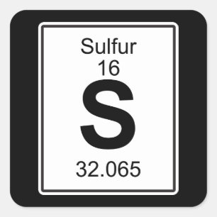 Sticker Carré S - Sulfure