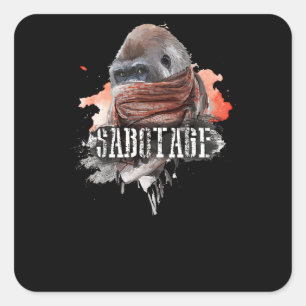 Sticker Carré Sabotage