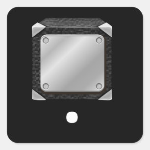 Sticker Carré Sac à rayures meubles en platine plateau de rangem