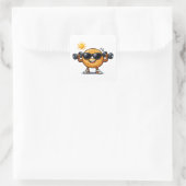 Sticker Carré Sac Bicep Bagel (Sac)