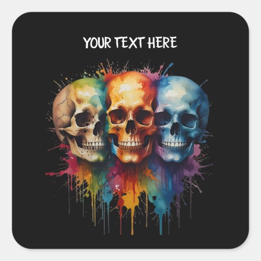 Sticker Carré Sac cadeau (Devant)