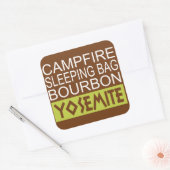 Sticker Carré Sac couché de feu Bourbon Yosemite (Enveloppe)
