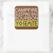 Sticker Carré Sac couché de feu Bourbon Yosemite (Sac)