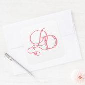 Sticker Carré Sac de bienvenue de Dana et David (Enveloppe)