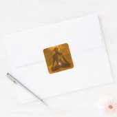 Sticker Carré Sacral Chakra Swadhisthana (Enveloppe)
