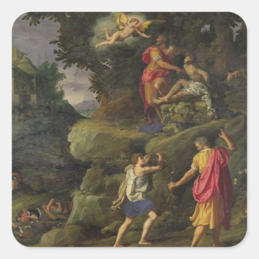 Sticker Carré Sacrifice of Isaac, 1601 (Devant)