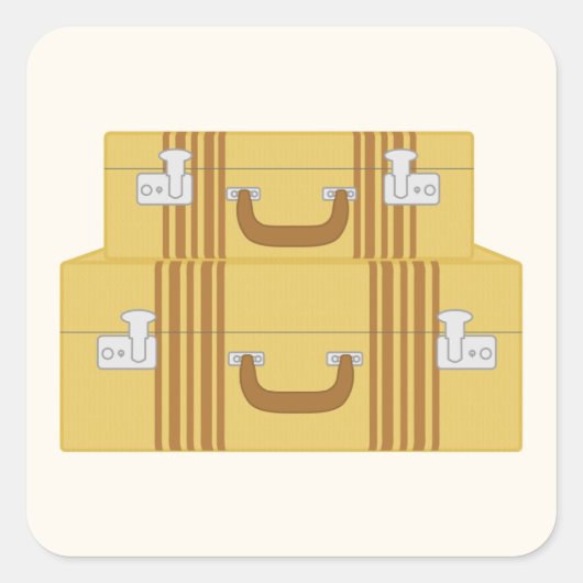 Sticker Carré Sacs vintages (Devant)