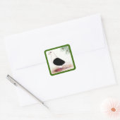 Sticker Carré Saddle Homer Pigeon (Enveloppe)