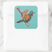 Sticker Carré Saddleback et fantastique (Sac)