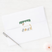 Sticker Carré Safari animal merci (Enveloppe)