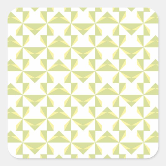 Sticker Carré Sage Pinwheels (Devant)