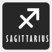 Sticker Carré Sagittarius signe zodiaque (Devant)
