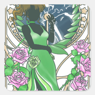 Sticker Carré Sailor Jupiter Thunder Oak Evolution