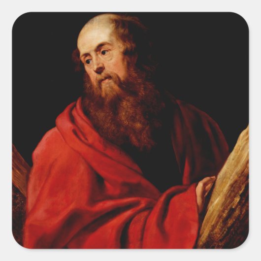 Sticker Carré Saint André par Pierre Paul Rubens (Devant)