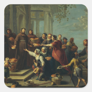 Sticker Carré Saint Antoine de Padoue par Willem van Herp