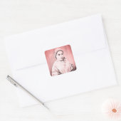 Sticker Carré Saint Bernadette Soubirous enfant (Enveloppe)