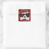 Sticker Carré Saint Bernard (Sac)