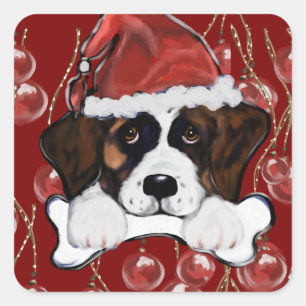 Sticker Carré Saint Bernard