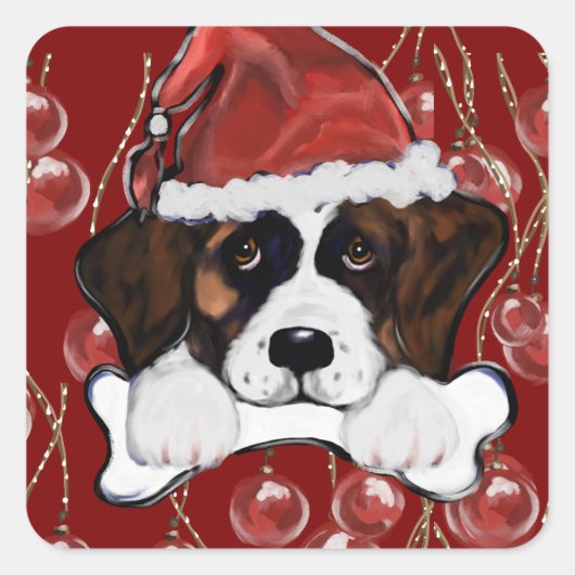 Sticker Carré Saint Bernard (Devant)
