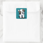 Sticker Carré Saint Bernard (Sac)