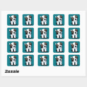 Sticker Carré Saint Bernard (Feuille)