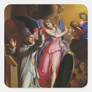 Sticker Carré Saint Bruno à la prière, 1671