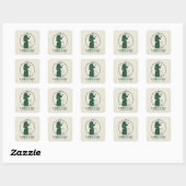 Sticker Carré Saint François d'Assise (Feuille)