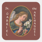 Sticker Carré Saint Gabriel l'Archange (M 035) (Devant)