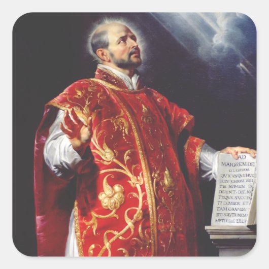 Sticker Carré Saint Ignace de Loyola (Devant)